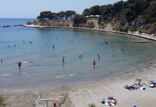 Sand beach in Split Friule beach